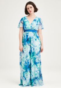 Vestidos de fiesta en color turquesa tallas grandes